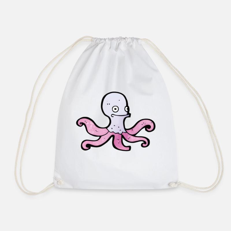 Octopus, Tintenfisch oder Krake? - Turnbeutel - Weiß