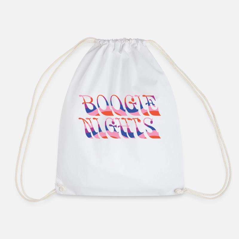 Boogie Nights - Drawstring Bag - white