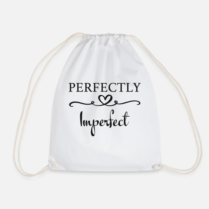 perfectly imperfect - Turnbeutel - Weiß