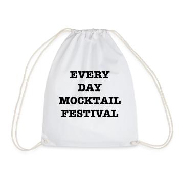Every Day mocktail Festival - Drawstring Bag - white - Front