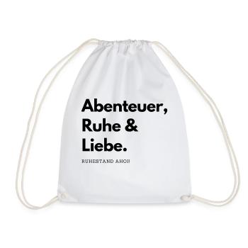 Ruhestand Ahoi! Abenteuer, Ruhe & Liebe. - Turnbeutel - Weiß - Vorne