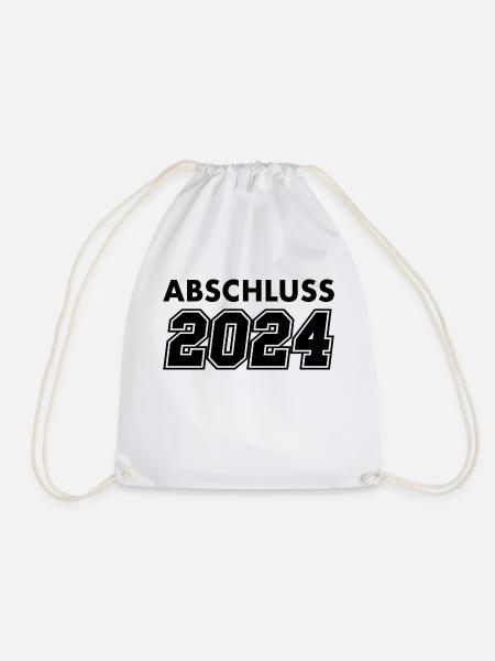 Abschluss 2024 Geschenk Schule - Turnbeutel - Weiß