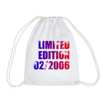 18e anniversaire édition limitée 02/2006 - Sac de sport léger - blanc - Devant