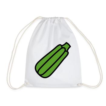 Courgette - Drawstring Bag - white - Front