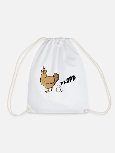 Plopp - Turnbeutel - Weiß