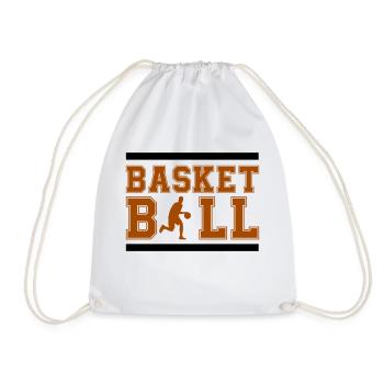 basket-ball - Sac de sport léger - blanc - Devant
