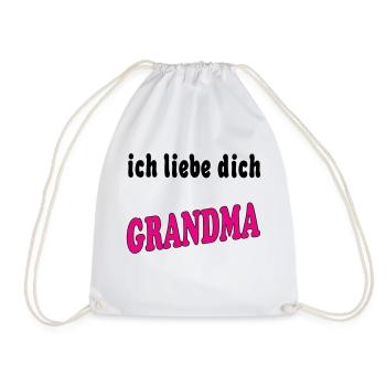 ich liebe dich GRANDMA - Sac de sport léger - blanc - Devant