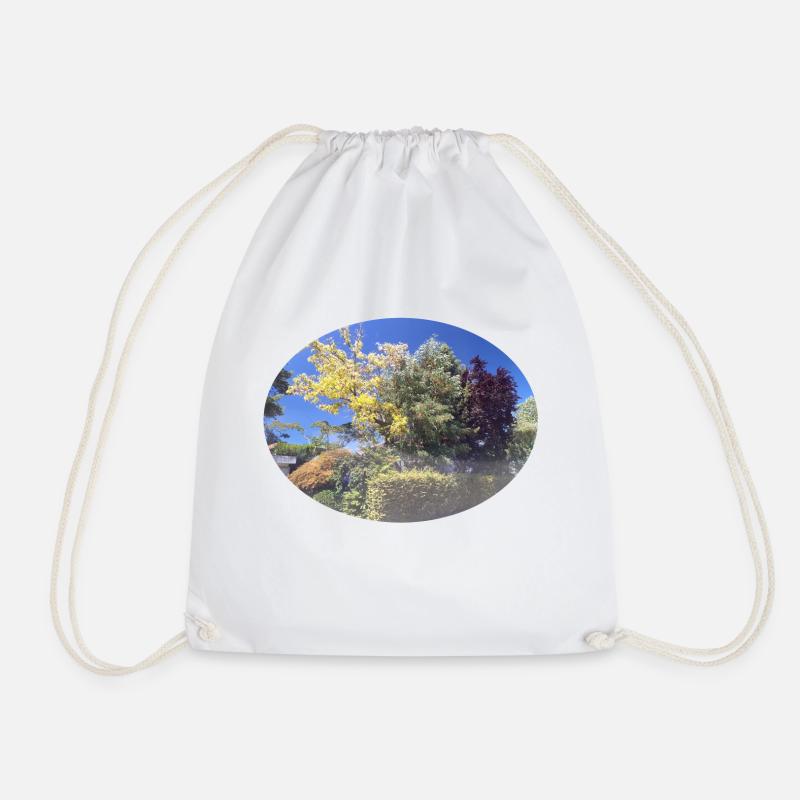 Bunte Bäume, blauer Himmel - Turnbeutel - Weiß
