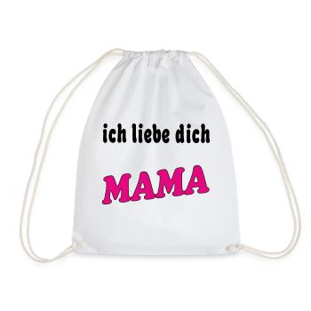 Ich liebe dich mama - Sac de sport léger - blanc - Devant