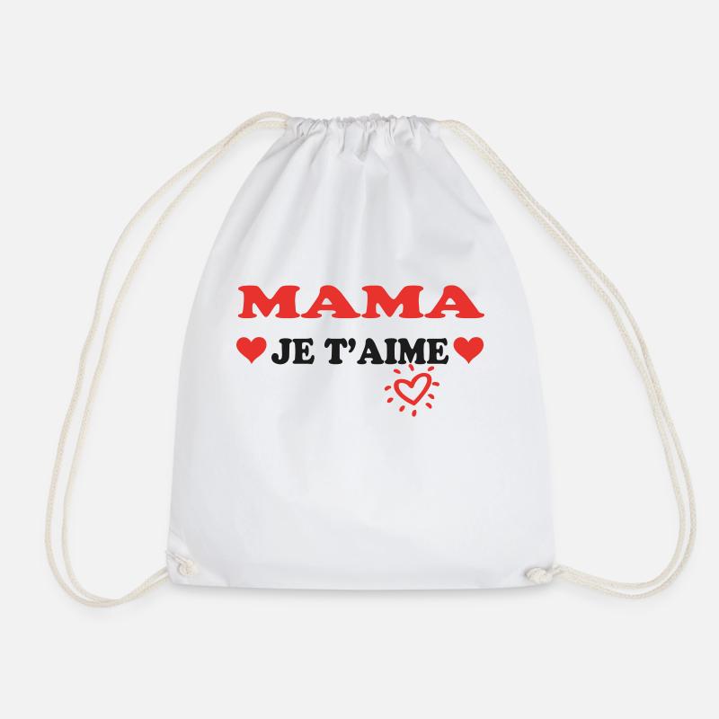 MAMA, ich liebe dich - Turnbeutel - Weiß