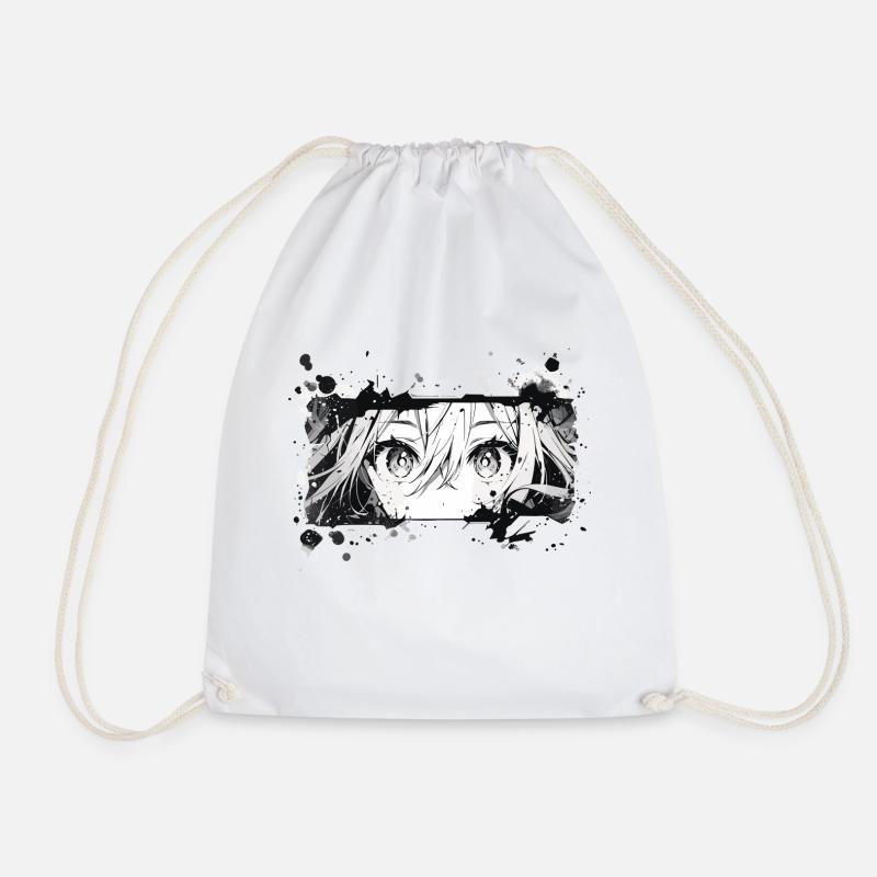 Anime face - Turnbeutel - Weiß