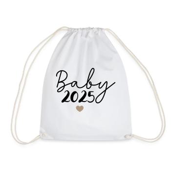 Baby 2025 - Turnbeutel - Weiß - Vorne