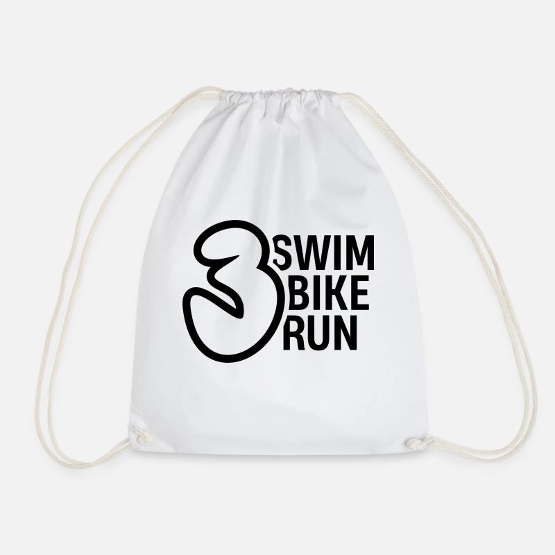 TRIATHLETE – TRIATHLON - Turnbeutel - Weiß