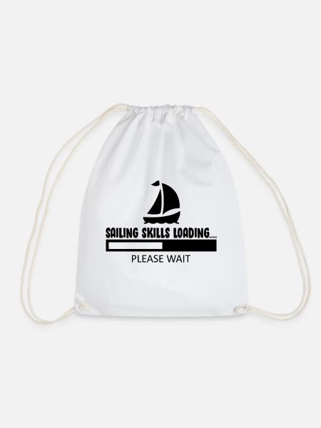 Segeln Wasser Sport Wind - Turnbeutel - Weiß