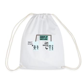 clonage de parent de gentillesse. - Sac de sport léger - blanc - Devant