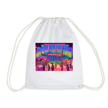 A grandi dans les années 90 - Sac de sport léger - blanc - Devant