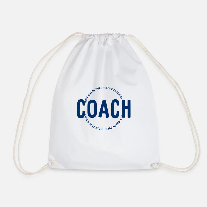 Best Coach Ever - Trainer - Training - Turnbeutel - Weiß