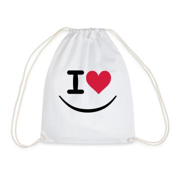 I love - Sac de sport léger - blanc - Devant