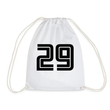 29 - Drawstring Bag - white - Front