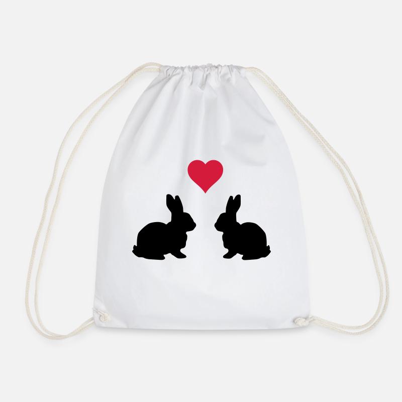 Love Hasen - Turnbeutel - Weiß
