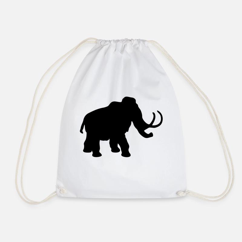 mammoth dinosaur animal - Turnbeutel - Weiß