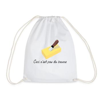 ceci n'est pas du beurre - Sac de sport léger - blanc - Devant