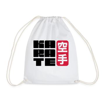 karate - Drawstring Bag - white - Front