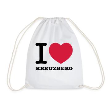 I love Kreuzberg - Turnbeutel - Weiß - Vorne