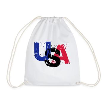 USA - Sac de sport léger - blanc - Devant