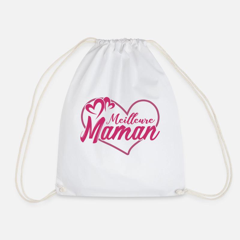 T Shirt Muttertag - beste Mutter in der Welt - Turnbeutel - Weiß