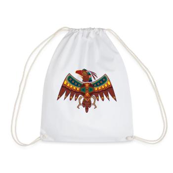 Falcon - Drawstring Bag - white - Front