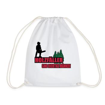 lumberjack - Drawstring Bag - white - Front