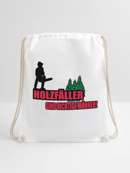 holzfäller - Turnbeutel - Weiß - Vorne