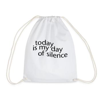 day of silence - Turnbeutel - Weiß - Vorne