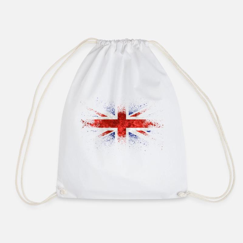 groß britannien - Turnbeutel - Weiß
