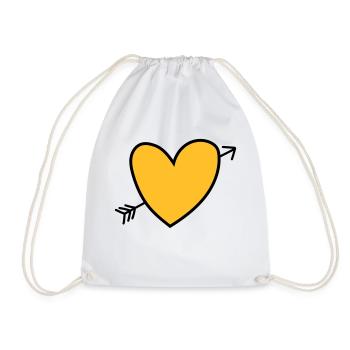 Heart - Turnbeutel - Weiß - Vorne