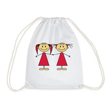 Best Friends Girls - Sac de sport léger - blanc - Devant