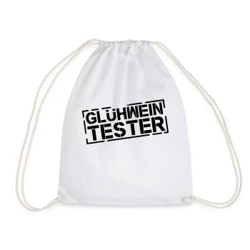 gluehwein_tester_di1 - Turnbeutel - Weiß - Vorne