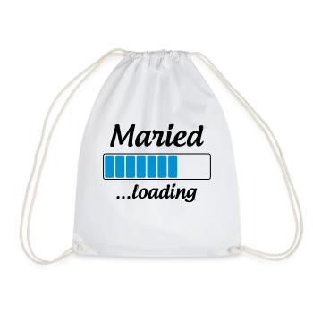 Maried ...loading - Wedding - Sac de sport léger - blanc - Devant