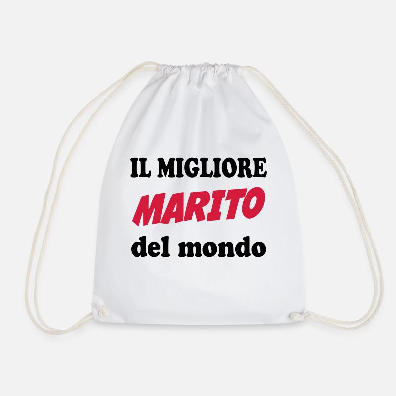 Il migliore marito del mondo 111 - Turnbeutel - Weiß
