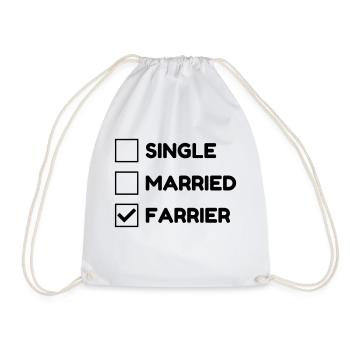 Farrier Hufschmied Maréchal Ferrant Blacksmith - Drawstring Bag - white - Front