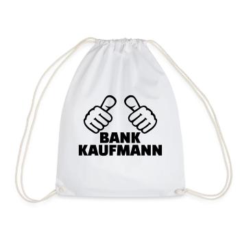 Bankkaufmann - Turnbeutel - Weiß - Vorne