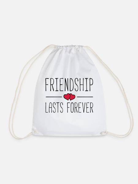 friendship lasts forever hearts - Turnbeutel - Weiß