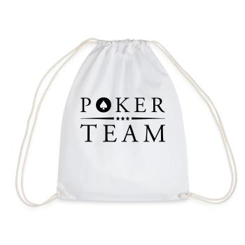 poker team pik - Turnbeutel - Weiß - Vorne