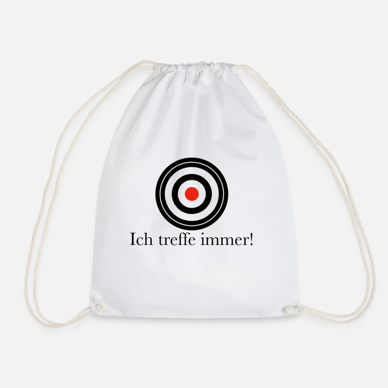 Zielscheibe - Turnbeutel - Weiß