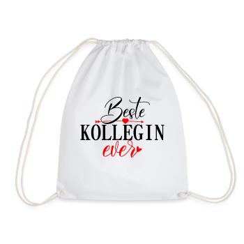 Beste Kollegin Ever - Turnbeutel - Weiß - Vorne