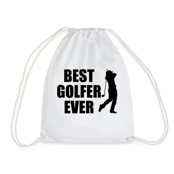 Meilleur golfeur jamais cadeau sport golf trou - Sac de sport léger - blanc - Devant