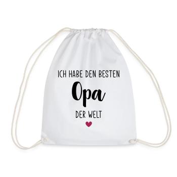 Ich habe den Besten Opa der Welt / Bester Opa 2021 - Turnbeutel - Weiß - Vorne