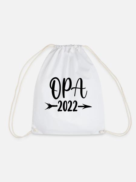 Werdender Opa 2022 - Turnbeutel - Weiß