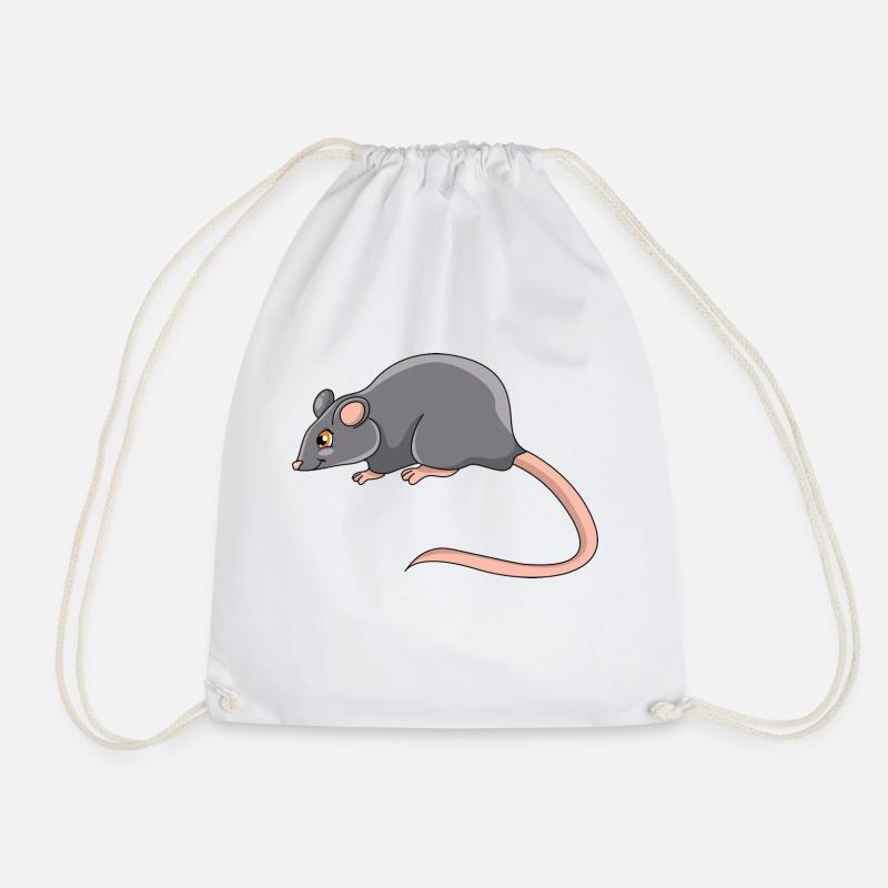Ratte - Turnbeutel - Weiß